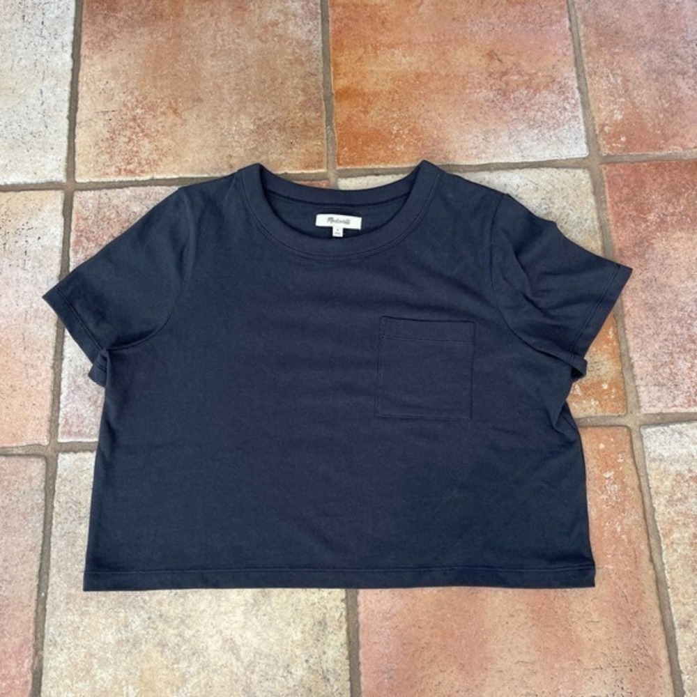 Madewell top backs pocket tee